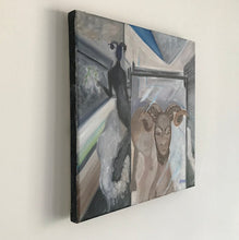 Load image into Gallery viewer, Contemporary Small Oil Painting Original Modern Art On Stretched Linen Canvas by Alva Gao