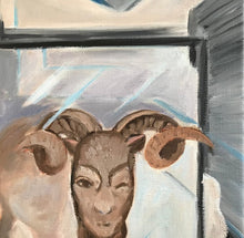 Load image into Gallery viewer, Contemporary Small Oil Painting Original Modern Art On Stretched Linen Canvas by Alva Gao