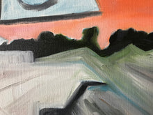 Load image into Gallery viewer, Modern Oil Painting Original Small Contemporary Art On Stretched Linen Canvas by Alva Gao