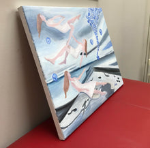 Load image into Gallery viewer, Original Small Modern Art Contemporary Oil Painting On Stretched Linen Canvas by Alva Gao