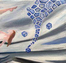 Load image into Gallery viewer, Original Small Modern Art Contemporary Oil Painting On Stretched Linen Canvas by Alva Gao