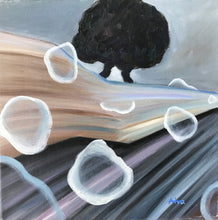 Load image into Gallery viewer, Original Small Modern Art Oil Painting Contemporary On Stretched Linen Canvas by Alva Gao