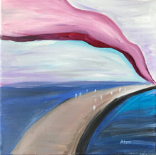 Load image into Gallery viewer, Free Shipping Oil Painting Original Small Modern Contemporary Art On Stretched Linen Canvas by Alva Gao