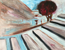 Load image into Gallery viewer, Original Modern Art Oil Painting Small Contemporary Piece On Hardboard Panel by Alva Gao