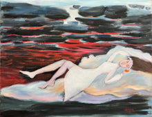 Load image into Gallery viewer, Original Small Oil Painting Modern Contemporary Art On Stretched Linen Canvas by Alva Gao