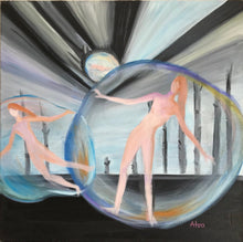 Load image into Gallery viewer, Original Contemporary Oil Painting Modern Art On Stretched Canvas by Alva Gao