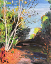 Load image into Gallery viewer, Original Landscape Oil Painting Wall Decor Wall Art Ready to Hang "Birch in a Autumn Forest I"