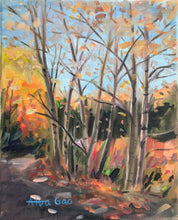 Load image into Gallery viewer, Original Landscape Oil Painting Wall Decor Wall Art Ready to Hang "Birch in a Autumn Forest III"