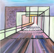 Load image into Gallery viewer, Oil Painting On Stretched Linen Canvas Original Small Modern Contemporary Art by Alva Gao