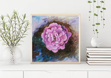 Load image into Gallery viewer, Modern Flower Giclee Fine Art Print, Contemporary Oil Painting Print, Modern Flower Wall Art, Contemporary Wall Decor, Housewarming Gift