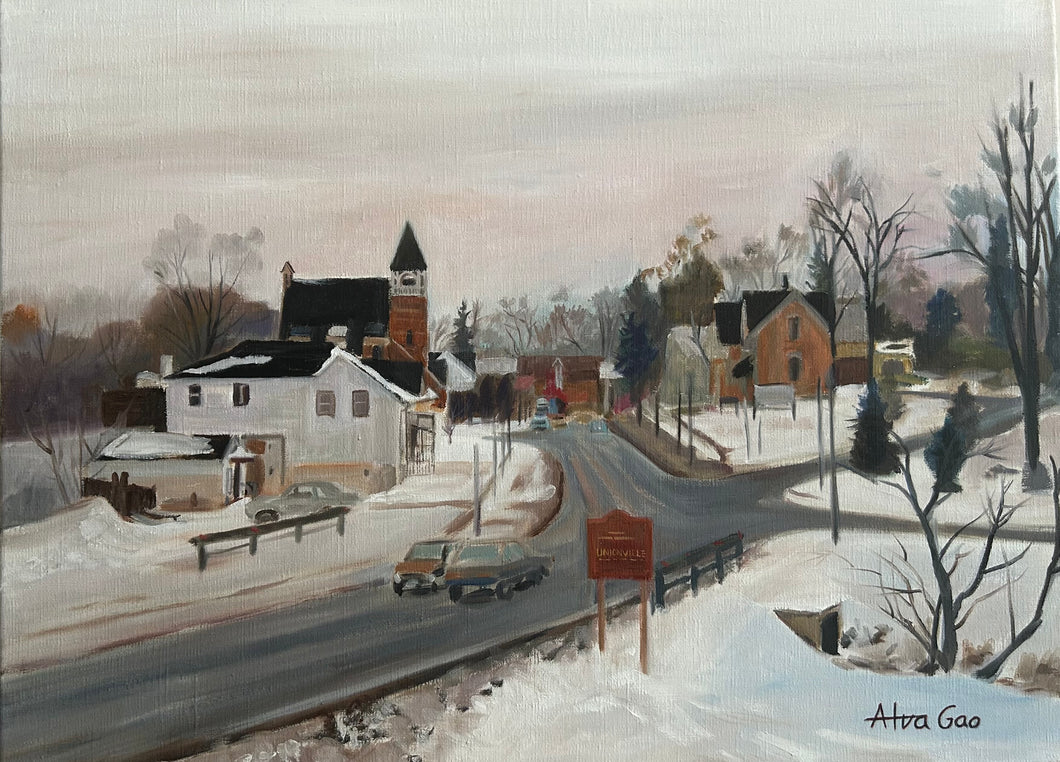 Winter Landscape Giclee Fine Art Print, Landscape Oil Painting Print, Landscape Wall Art, Landscape Wall Decor, Ontario Canada Unionville