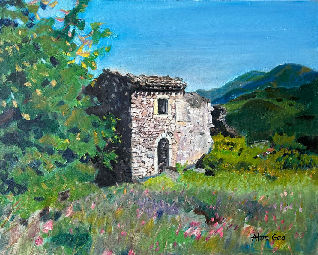 Italy Landscape Giclee Fine Art Print, Landscape Oil Painting Print, Landscape Wall Art, Landscape Wall Decor, Housewarming Gift