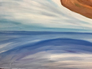 Nude Oil Painting Original Modern Contemporary Art On Stretched Canvas by Alva Gao