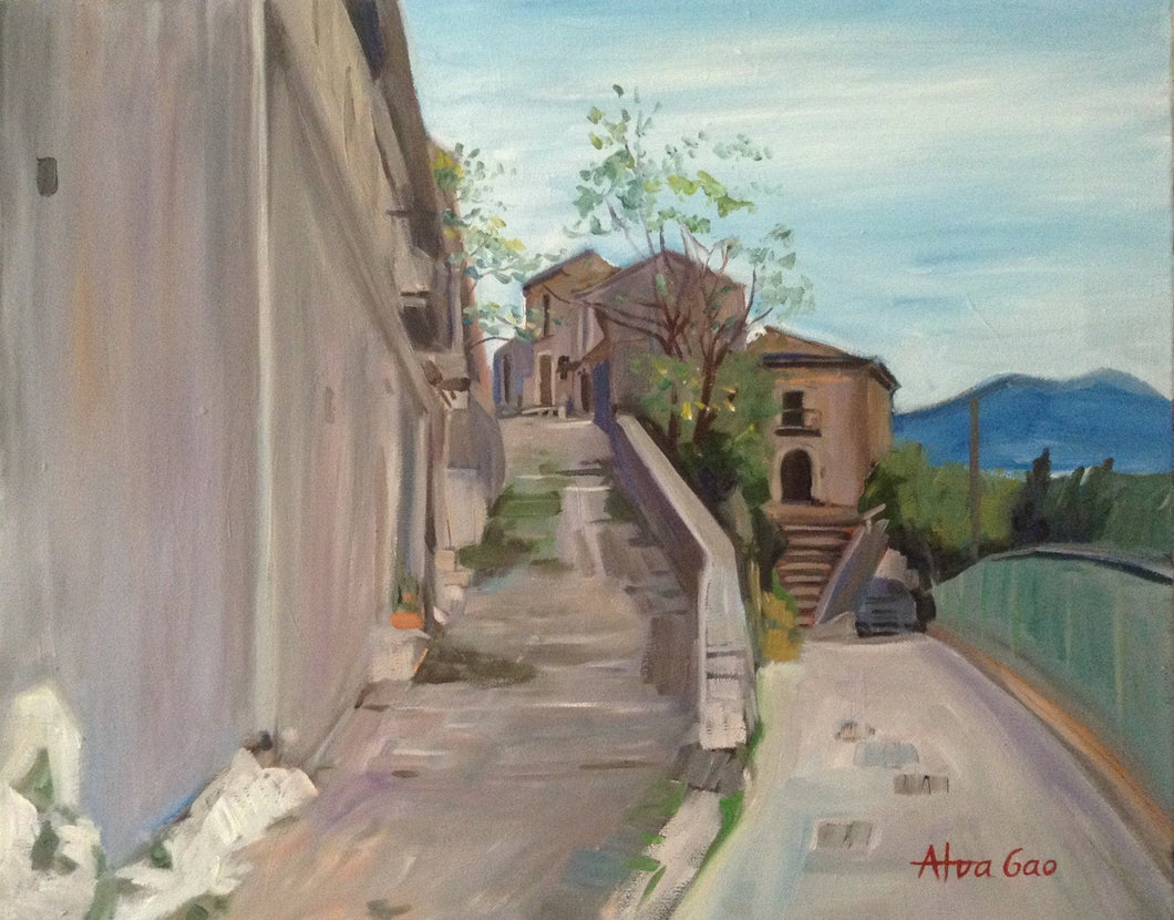 Italian Village Landscape Giclee Fine Art Print, Landscape Oil Painting Print, Landscape Wall Art, Landscape Wall Decor, Housewarming Gift