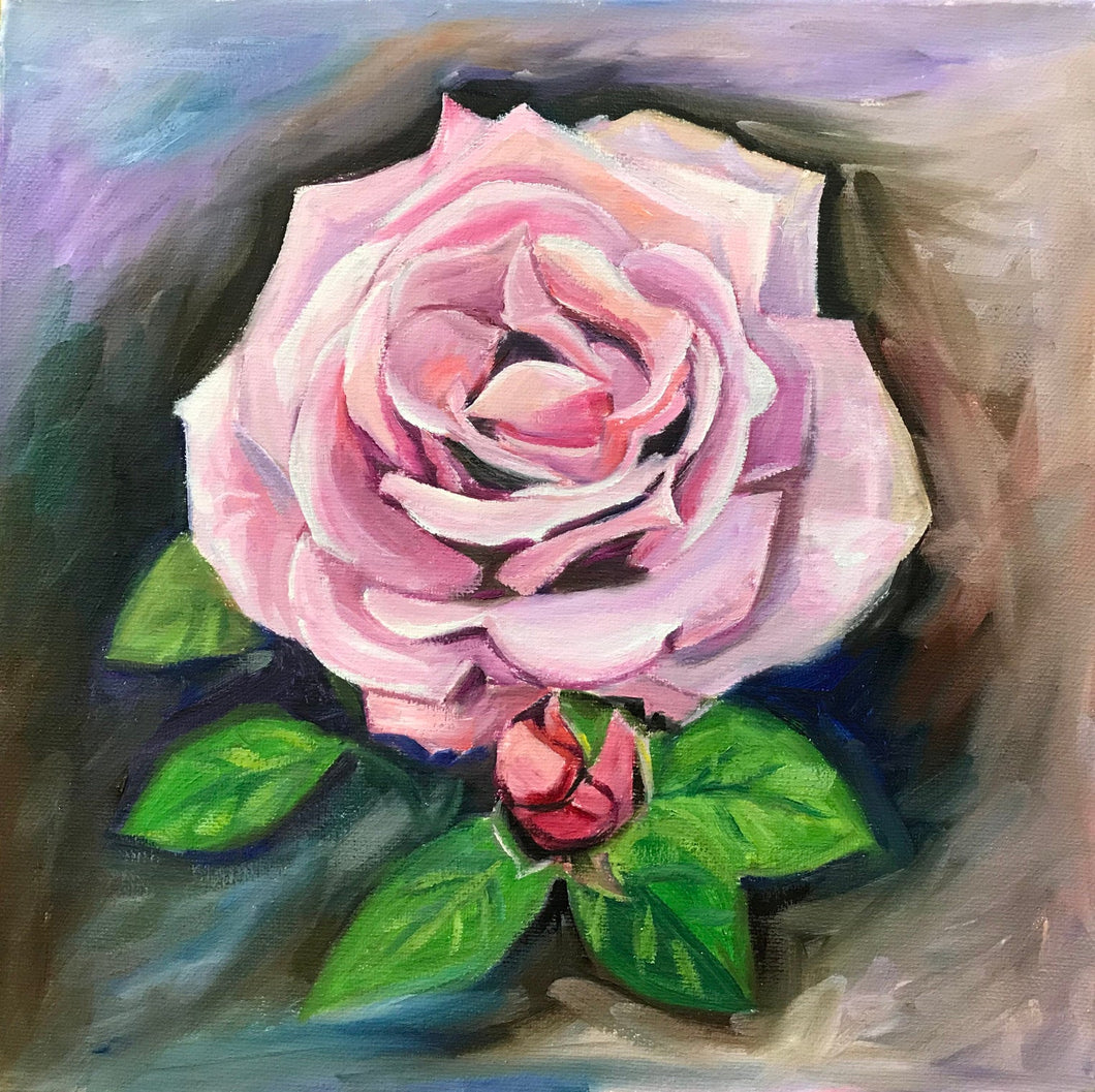 Rose Print Wall Decor, Valentine's Day Rose Oil Painting Print, Rose Giclee Fine Art Print, Rose Wall Art