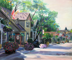 Street Landscape Giclee Fine Art Print, Landscape Oil Painting Print, Landscape Wall Art, Landscape Wall Decor, Housewarming Gift