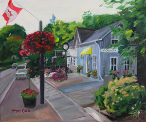 Landscape Oil Painting Wall Decor Original Wall Art on Linen Canvas Ready to Hang Ontario Canada Unionville