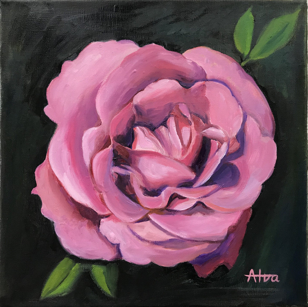 Original Oil Painting, Valentine's Day Rose Painting, Ready to Hang, On Canvas, Wall Art, Wall Decor 