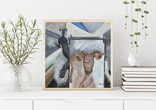 Load image into Gallery viewer, Contemporary Giclee Fine Art Print, Fantasy Modern Oil Painting Print, Contemporary Wall Art, Modern Wall Decor, Housewarming Gift
