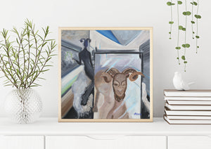 Contemporary Giclee Fine Art Print, Fantasy Modern Oil Painting Print, Contemporary Wall Art, Modern Wall Decor, Housewarming Gift