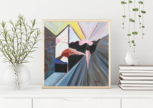 Contemporary Giclee Fine Art Print, Fantasy Modern Oil Painting Print, Contemporary Wall Art, Modern Wall Decor, Housewarming Gift