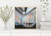 Load image into Gallery viewer, Contemporary Giclee Fine Art Print, Fantasy Modern Oil Painting Print, Contemporary Wall Art, Modern Wall Decor, Housewarming Gift
