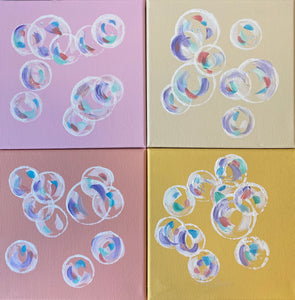 Original Modern Acrylic Painting on Canvas Pastel Colors Wall Art Wall Decor Housewarming Gift for Her