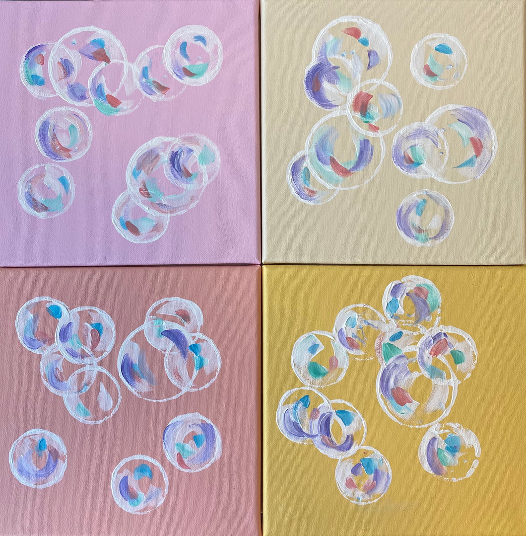 Original Modern Acrylic Painting on Canvas Pastel Colors Wall Art Wall Decor Housewarming Gift for Her